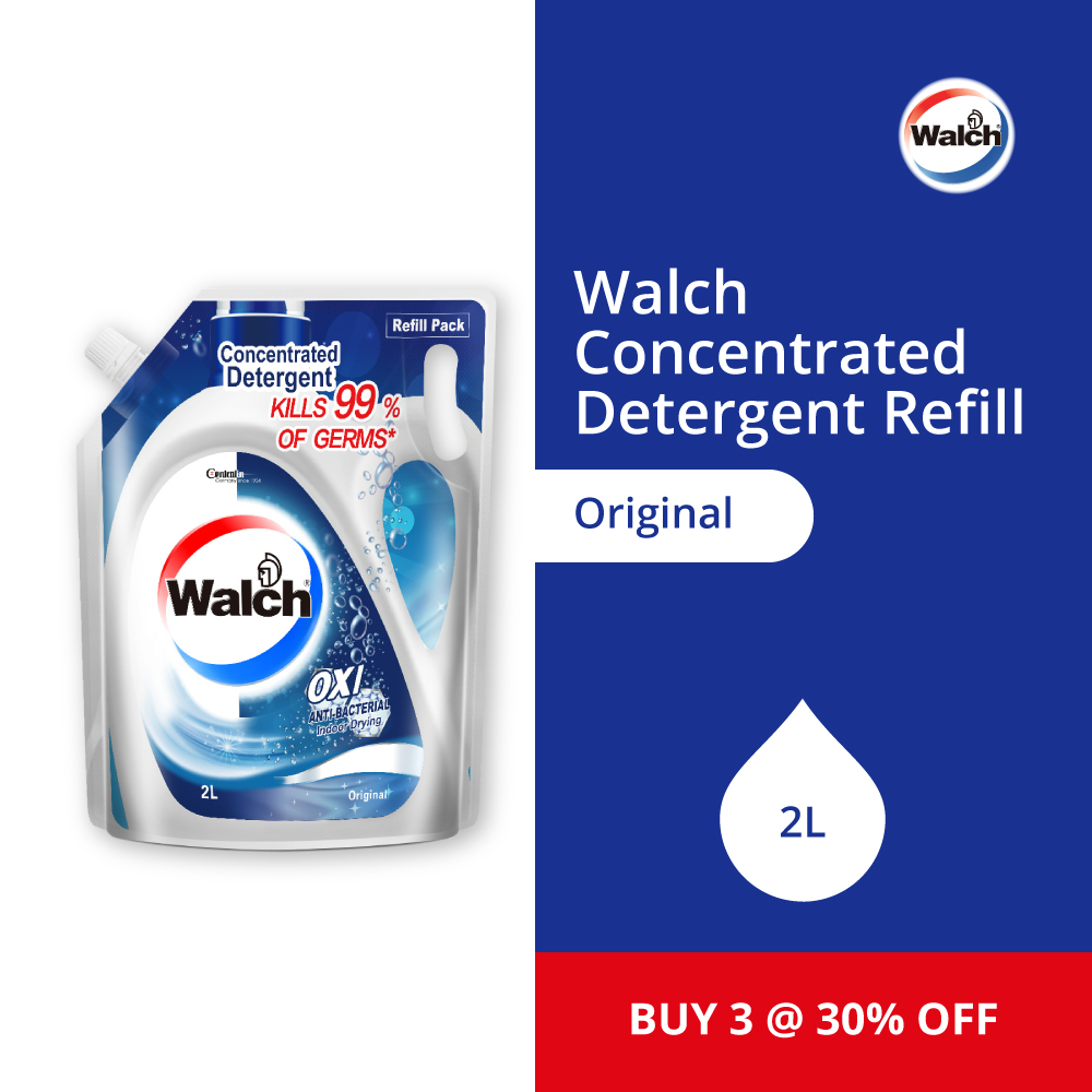 Walch® Antibacterial Concentrated Detergent Refill Pack 2L – Original