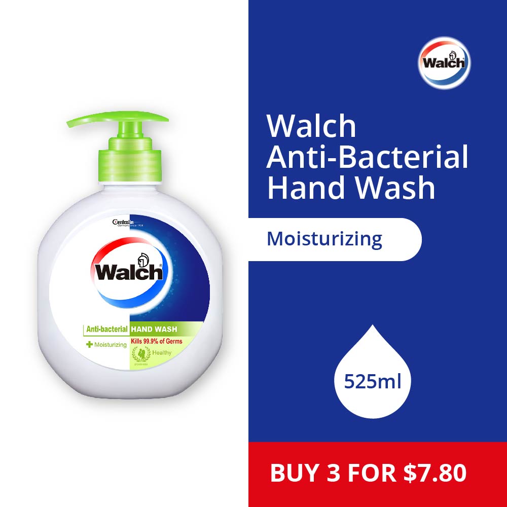 Walch® Anti-Bacterial Hand Wash 525ml – Moisturizing