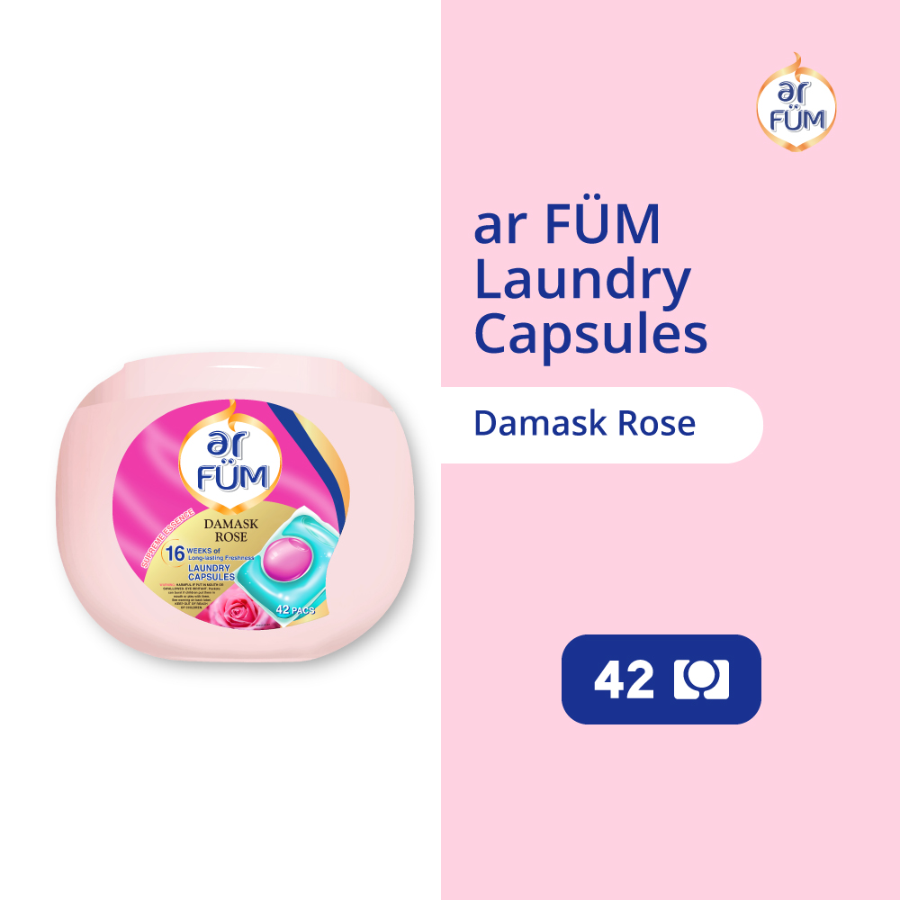 ar FÜM Laundry Capsules 42pcs – Damask Rose