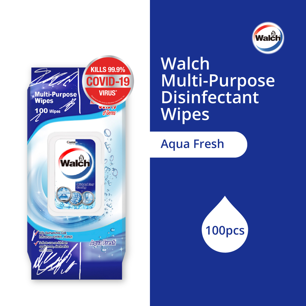 Walch® Multi Purpose Disinfectant Wipes 100pcs – Aqua Fresh