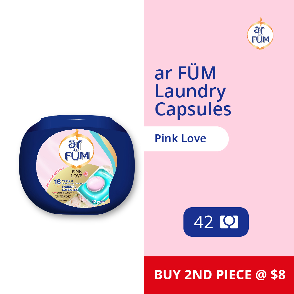 ar FÜM Laundry Capsules 42pcs – Pink Love