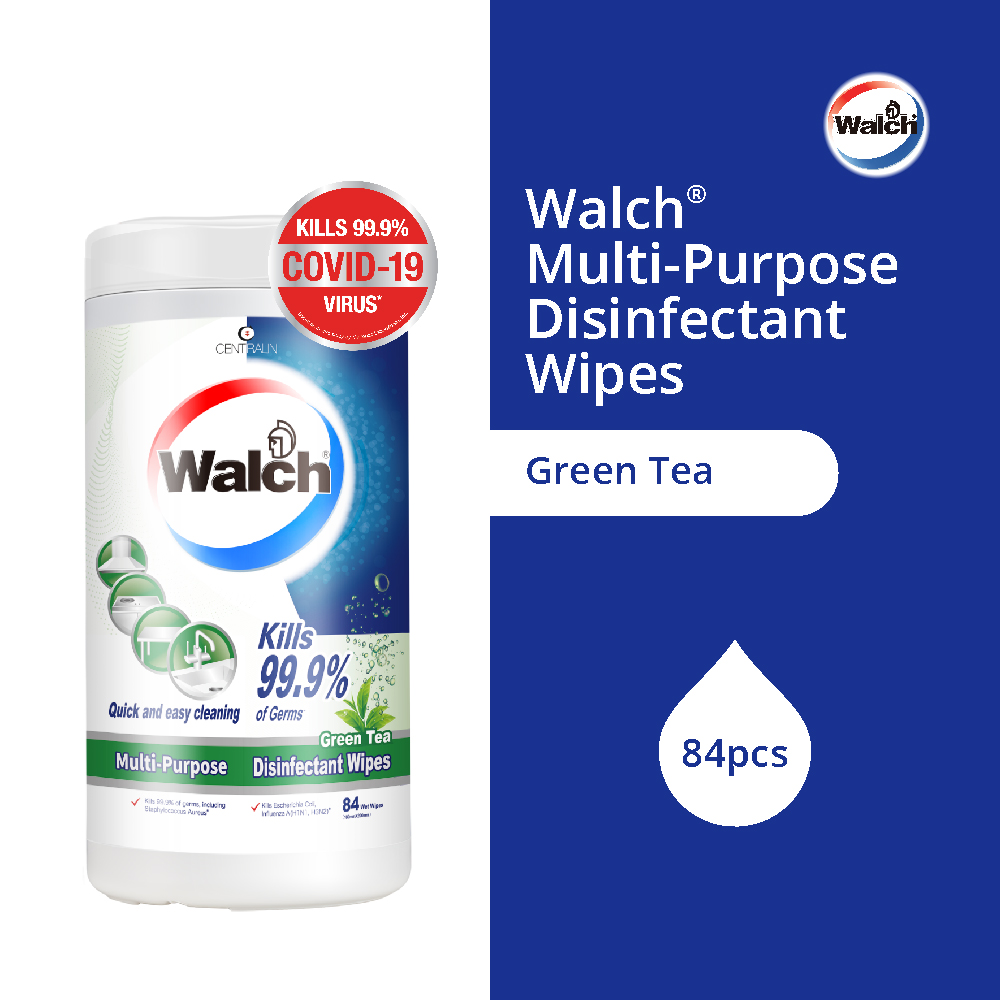 Walch® Multi-purpose Disinfectant Wipes 84pcs – Green Tea