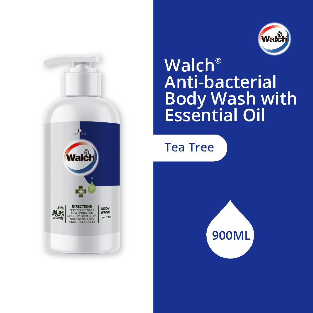 Walch® Anti-bacterial Body Wash w/ Essential Oil 900ml – Tea Tree