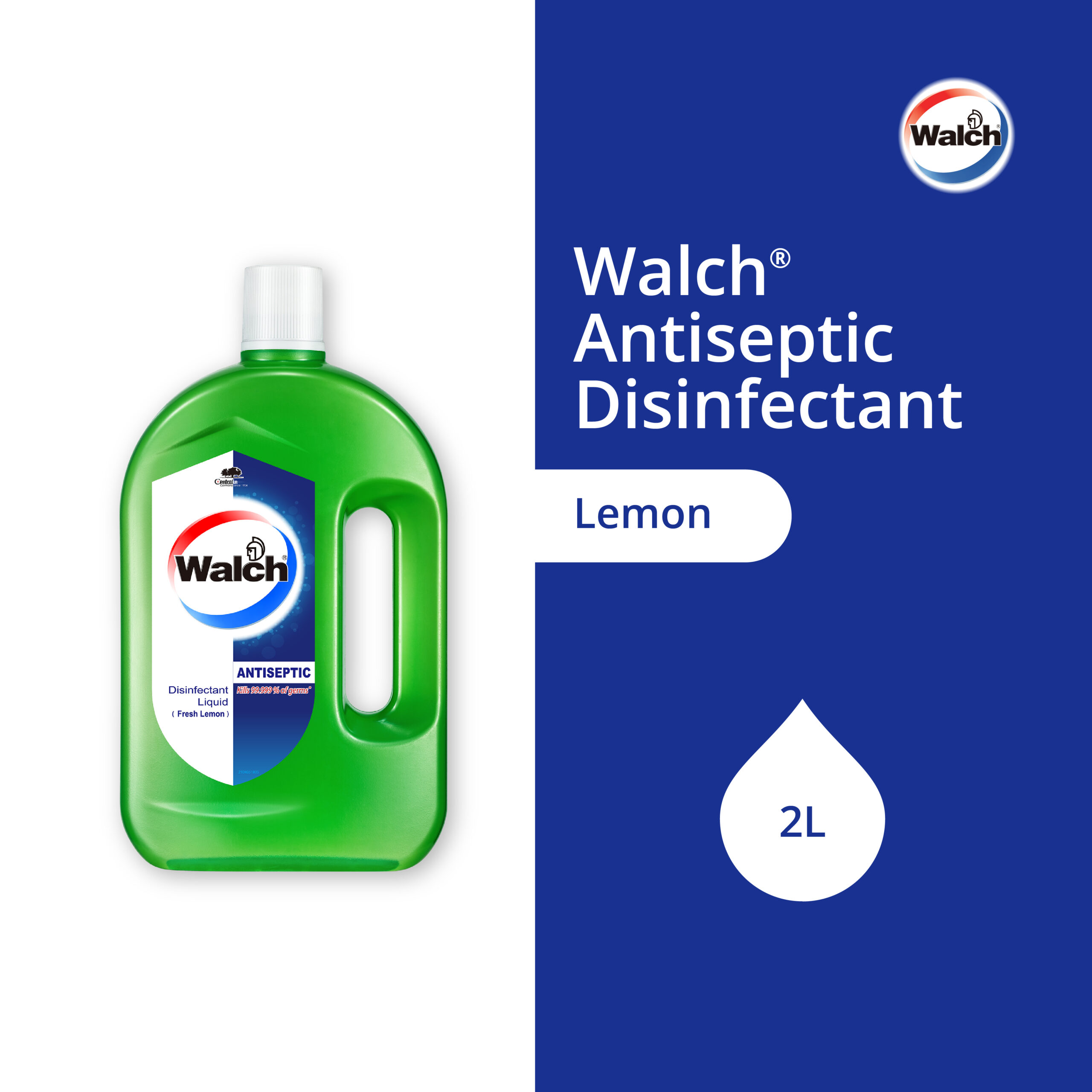 Walch® Antiseptic Disinfectant 2000ml – Lemon