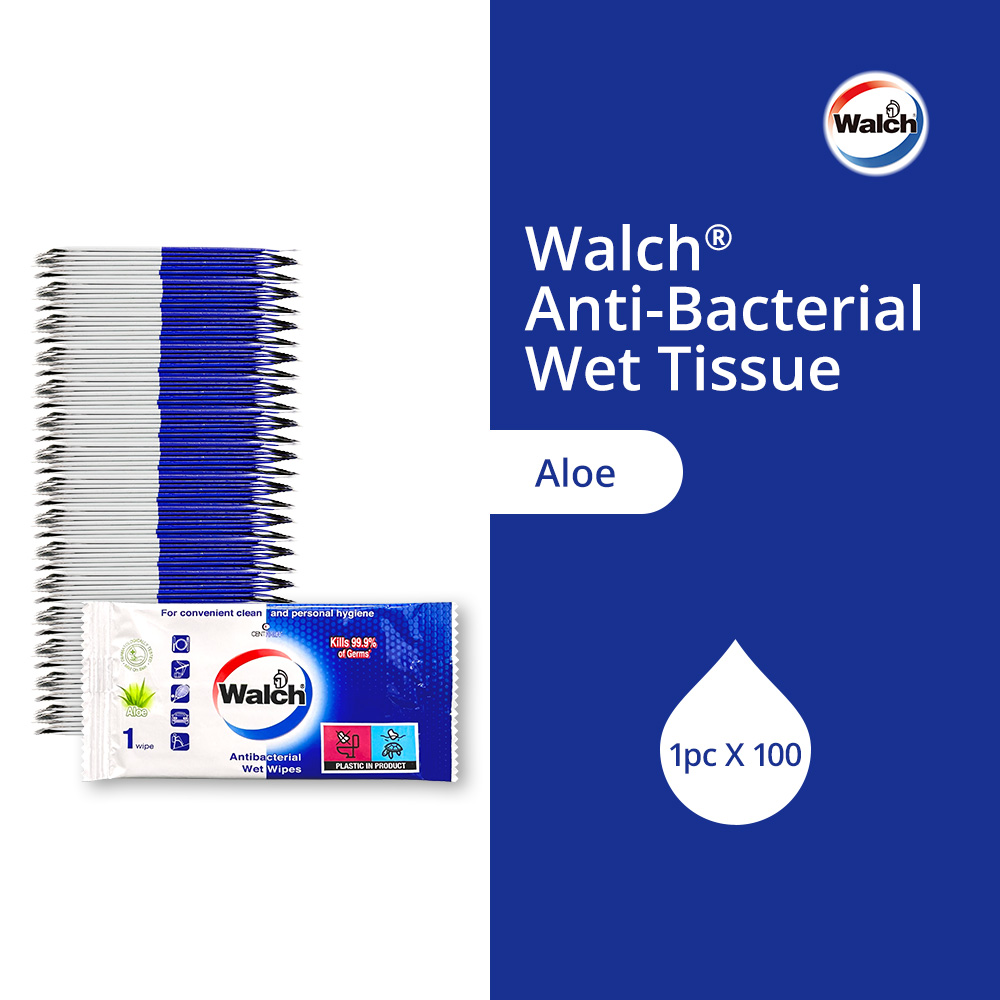 Walch® Anti-bacterial Wet Tissue 100pcs